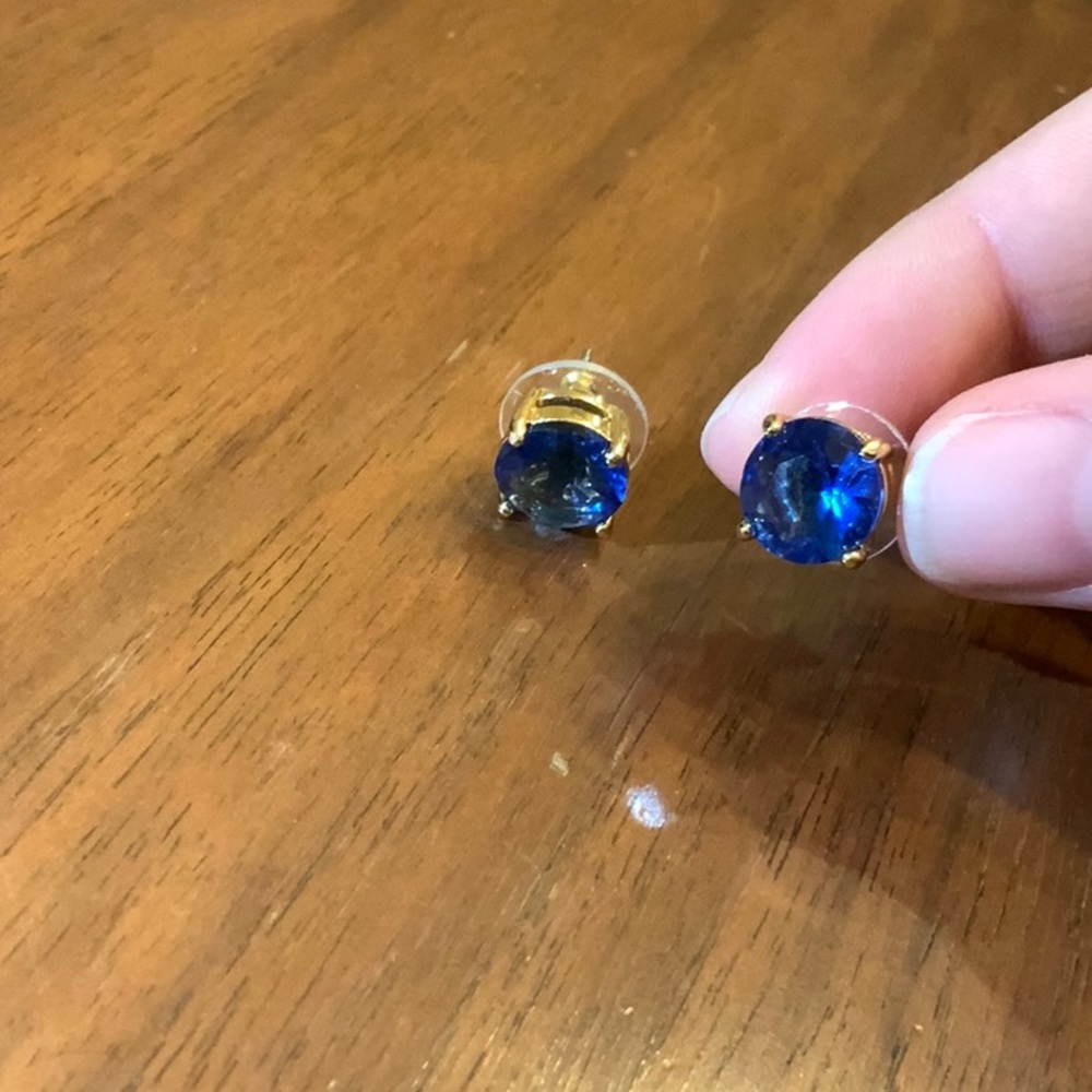 Kate Spade Gold and Blue Studs